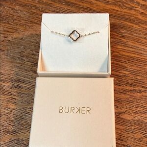 Burker gold plated clover trefoil bracelet